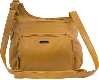 

Lavie Women Casual Tan PU Sling Bag