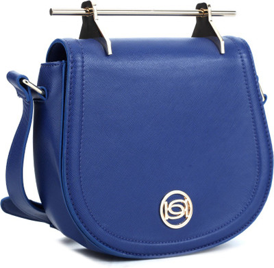 

BeBe Women Casual Blue Genuine Leather Sling Bag