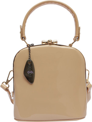 

Pepgirls Women Casual Beige Leatherette Sling Bag