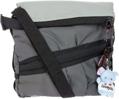 

JG Shoppe Women Casual Grey Polyester Sling Bag