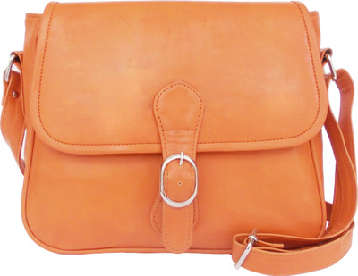 

Feliza Women Casual Orange Rexine Sling Bag