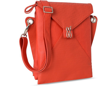 

Baggit Women Casual Red Rexine Sling Bag