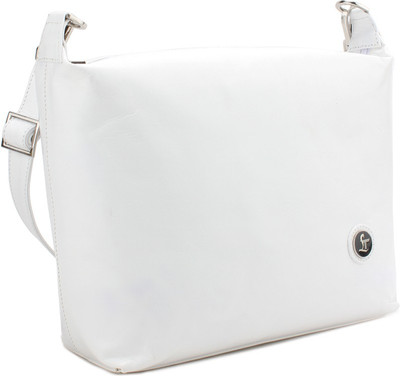 

Leather Talks Women Formal White Sling Bag