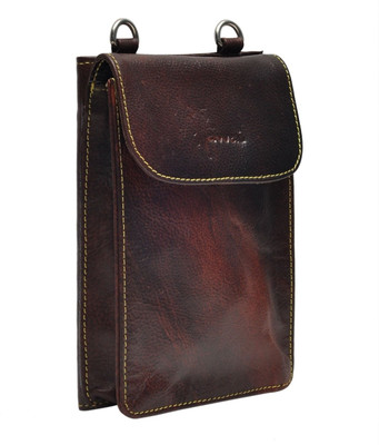 

Hawai Women Casual Brown Genuine Leather Sling Bag