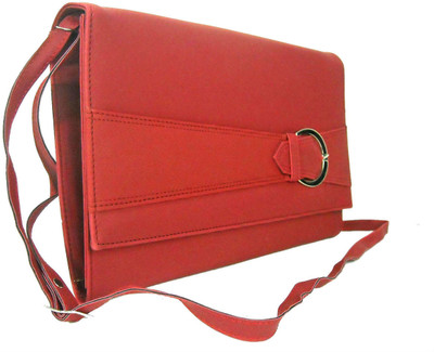 

Estoss Women Casual Red Genuine Leather Sling Bag