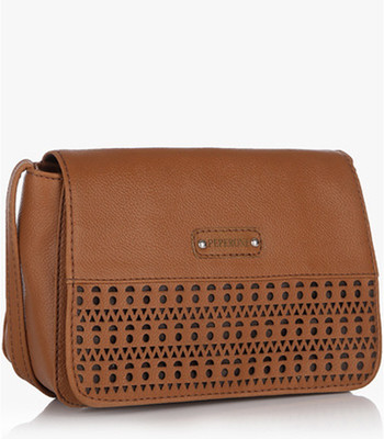 

Peperone Women Brown PU Sling Bag