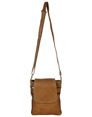 

Utsukushii Girls Casual Beige PU Sling Bag