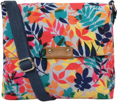 

Lemon Trunk Women Multicolor Canvas, Polyester Sling Bag