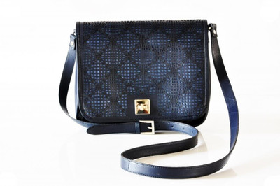

Dhruva Women Casual Blue Genuine Leather, Nylon Sling Bag
