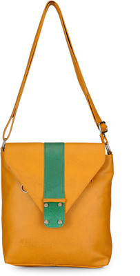 

Bags Craze Women Formal Orange PU Sling Bag