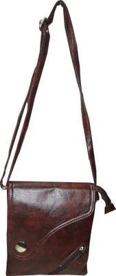 

Kreative Bags Women Casual Brown PU Sling Bag