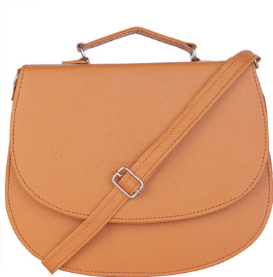 

Skyways Women Casual Tan Leatherette Sling Bag