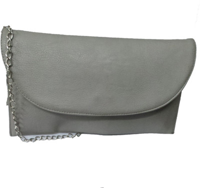 

Berries Girls Evening/Party Grey PU Sling Bag