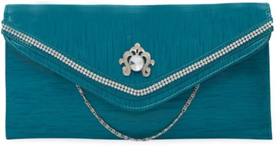 

Skyways Women Evening/Party Blue PU Sling Bag