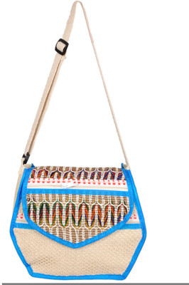 Ratash.com Women Casual Beige Jute Shoulder Bag