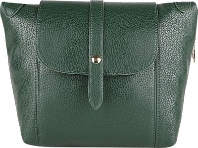 

Lino Perros Women Casual Green Leatherette Sling Bag