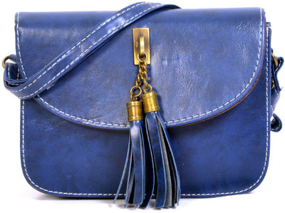 

Bags Craze Women Formal Blue PU Sling Bag