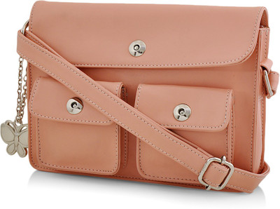 Butterflies Women Casual Pink PU Sling Bag Flipkart