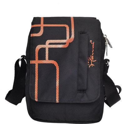

Hawai Men & Women Casual Black Polyester Sling Bag