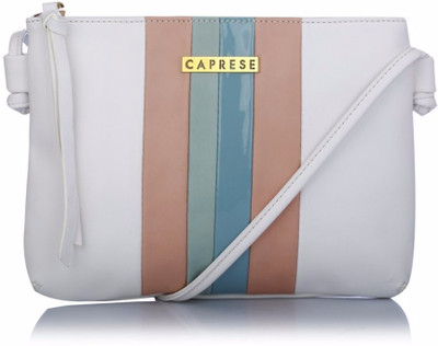 

Caprese Women Casual White Leatherette Sling Bag