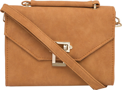 

Satchel Bags Women Casual Brown PU Sling Bag