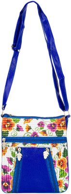 

Glitters Girls Casual Blue Rexine Sling Bag