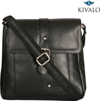 

Kivalo Men & Women Formal Black Genuine Leather Sling Bag