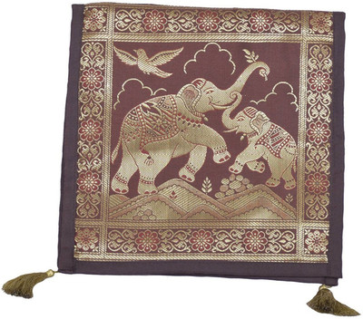 

Maitri Women Casual Brown Brocade Sling Bag
