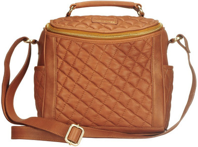 

Justanned Women Casual Tan Genuine Leather Sling Bag