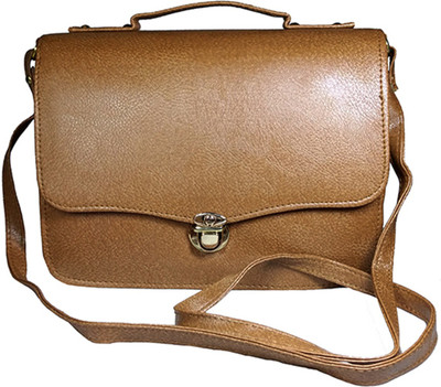 

Chalissa Girls Casual Brown PU Sling Bag