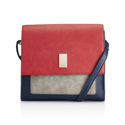 

Caprese Women Casual Blue, Grey Leatherette Sling Bag