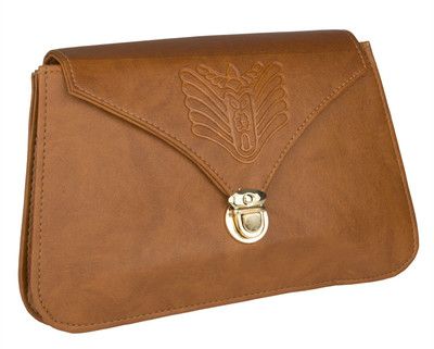 Felicita Women Casual Brown PU Sling Bag