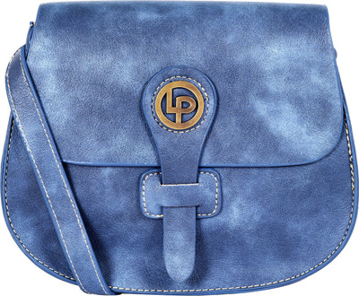 

Lino Perros Women Casual Blue Leatherette Sling Bag