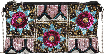 

Anekaant Women Evening/Party Multicolor Cotton Clutch