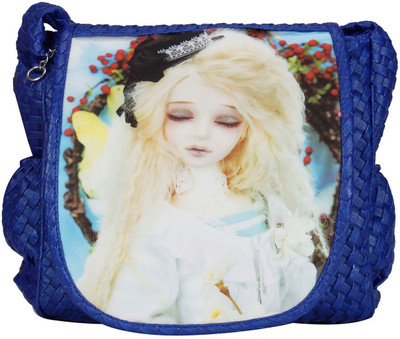 

MAEVA Women Casual Blue Rexine Sling Bag