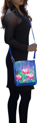 

The Ringmaster Women Casual Blue PU Sling Bag
