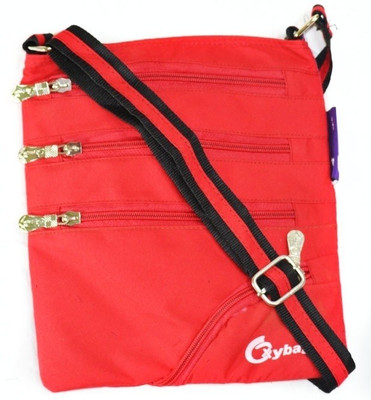 

JG Shoppe Women Casual Red Nylon Sling Bag