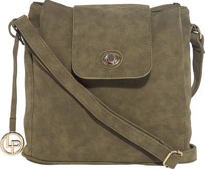 

Lino Perros Women Casual Green Leatherette Sling Bag