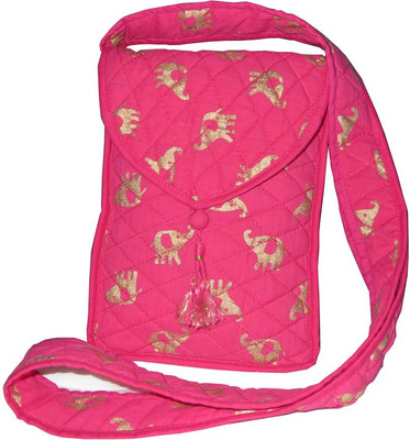 Needlecrest Women Casual Pink Cotton Sling Bag