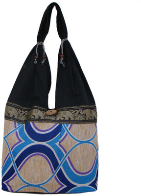 

The Living Craft Women Casual Multicolor Cotton Shoulder Bag