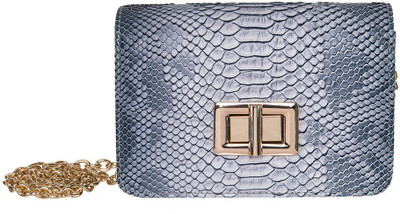 Peaubella Girls Evening/Party Grey Leatherette Sling Bag