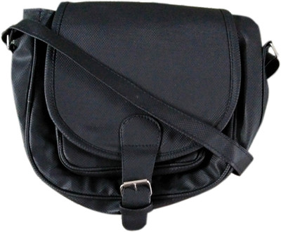 

MADASH Girls Casual Black PU Sling Bag