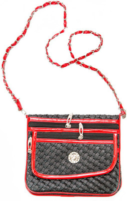 

Promobid Girls Evening/Party Grey Cotton Sling Bag