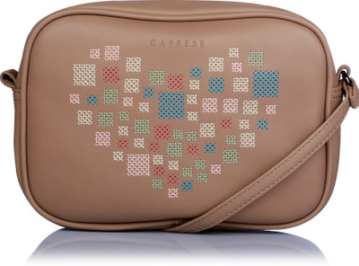 

Caprese Women Casual Brown PU Sling Bag