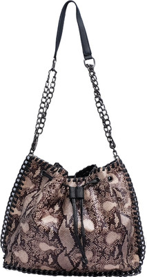 

Super Drool Women Evening/Party Beige PU Sling Bag
