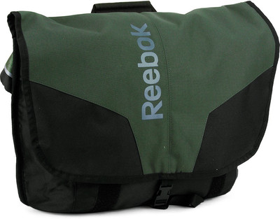 

REEBOK Men Sports Black, Green Polyester Sling Bag