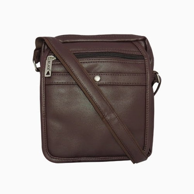 

Chimera Leather Men & Women Casual Brown PU Sling Bag