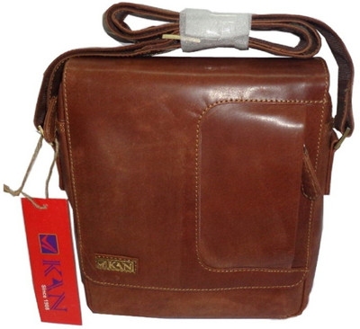 

Kan Men & Women Formal Brown Genuine Leather Sling Bag