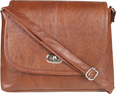 

Marie Girls Casual Brown PU Sling Bag