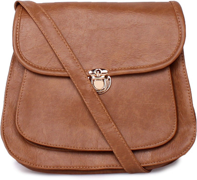 

lorna Girls Brown PU Sling Bag